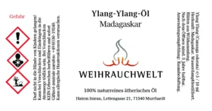 Label Ylang-Ylang Öl Madagaskar