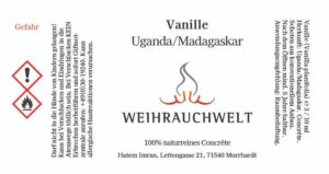 Vanille (Uganda-Madagaskar) Label